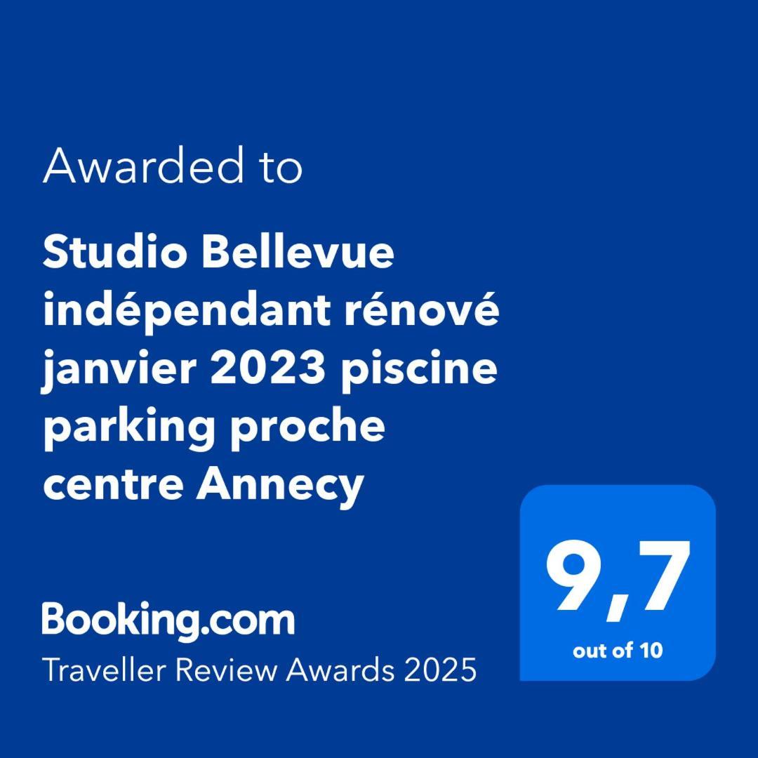 Studio Bellevue Appart Independant Renove 2024 Piscine Parking Proche Centre Annecy Poisy 외부 사진
